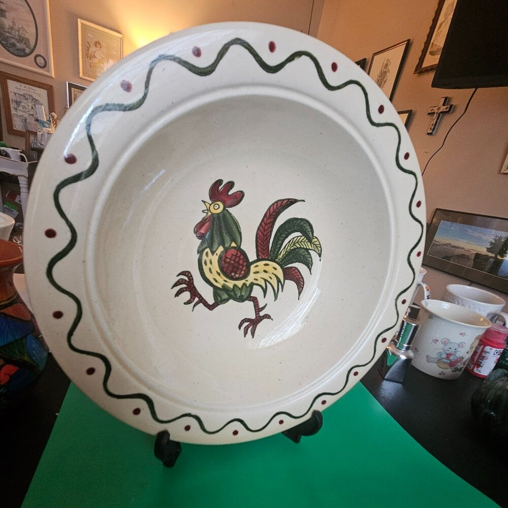 vintage metlox poppytrail californea provincial serving bowl  1980s